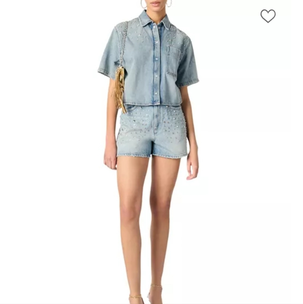 Maje Denim Short Size S